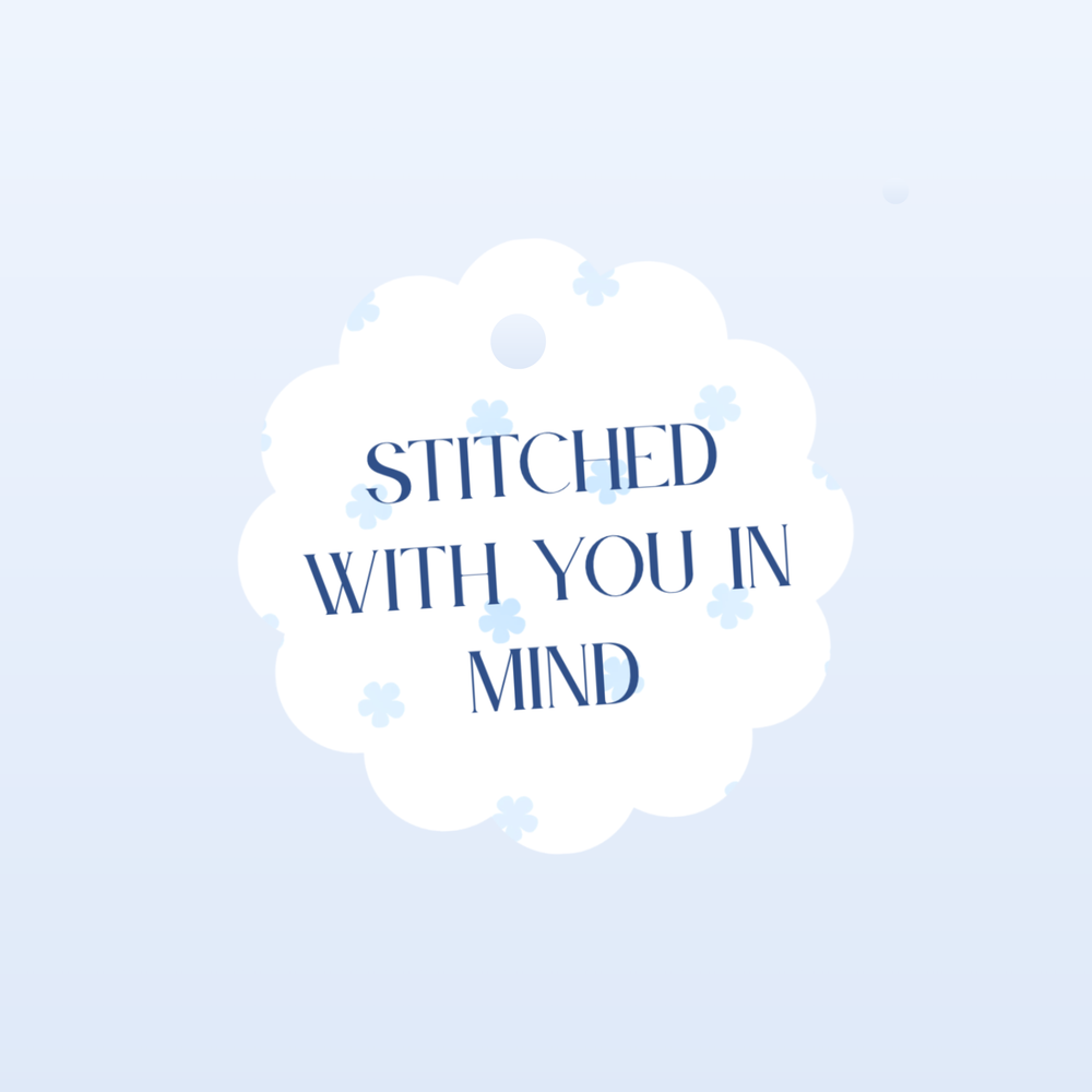 "Stitched With You in Mind" Gift Tag Set