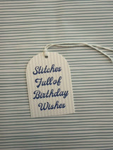 Needlepoint Birthday Gift Tags – Stitches Full of Wishes Set