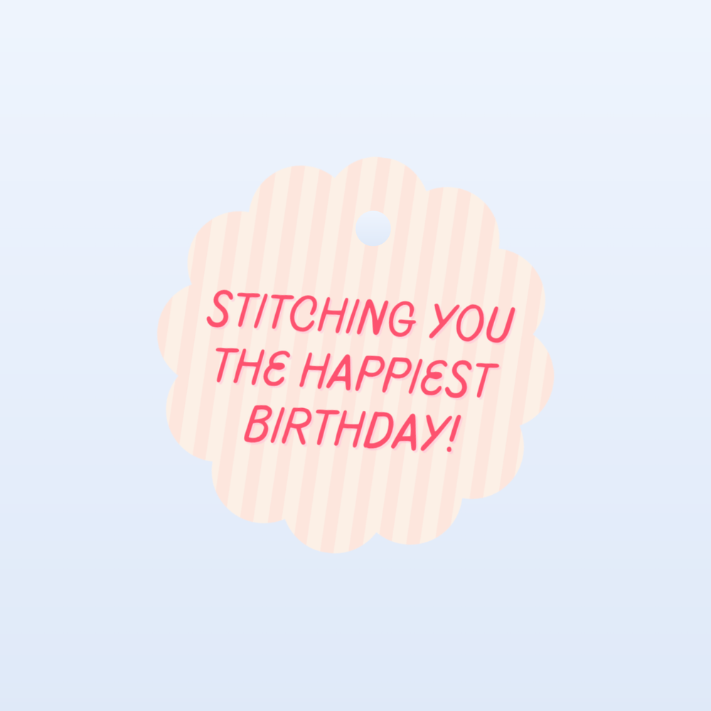 "Stitching You" Gift Tag Set