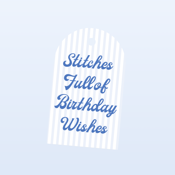 "Stitches Full of Wishes" Gift Tag Set