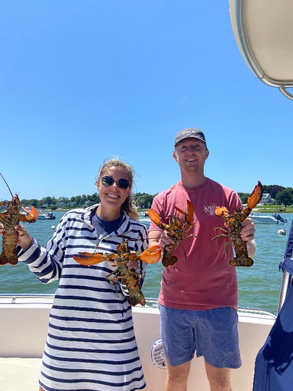 My husband, Jack, the fisherman behind the name Good Catch.