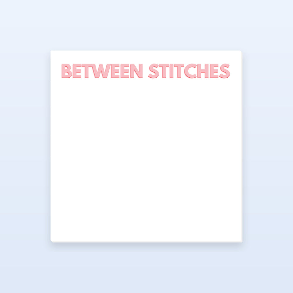 "Between Stitches" Notepad