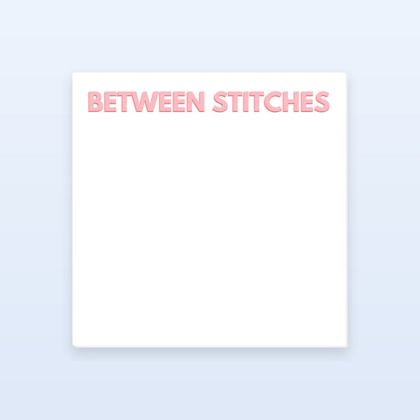 "Between Stitches" Notepad