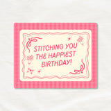 Needlepoint Birthday Cards Pack of 6 | Funny Stitching Birthday Card Set | Gift for Needlepointer | Birthday Cards for Stitchers