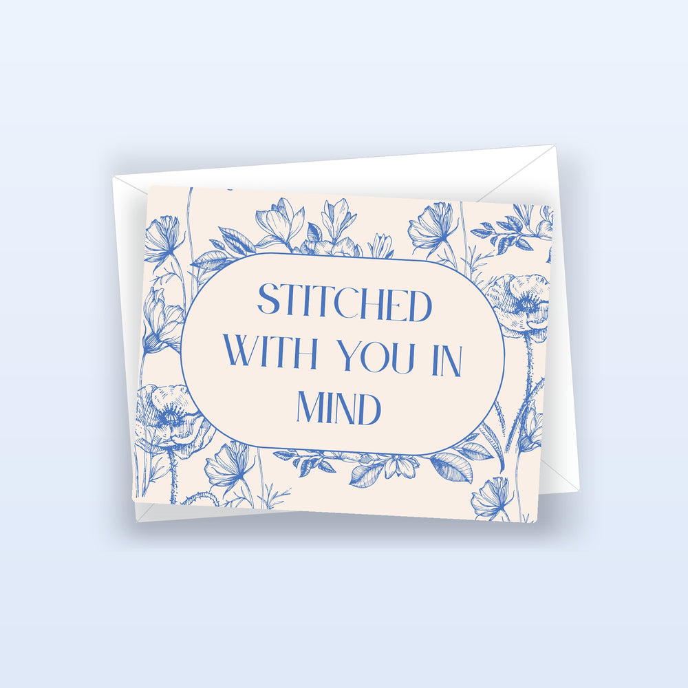 "Stitched With You in Mind" Card