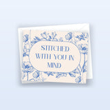 "Stitched With You in Mind" Card